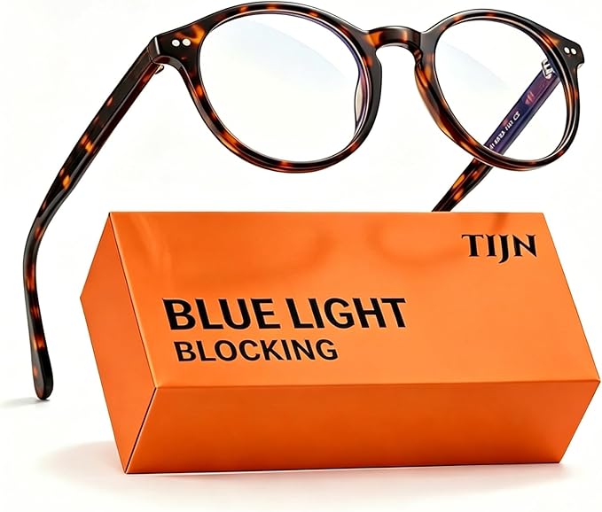 TIJN Vintage Round Blue Light Glasses